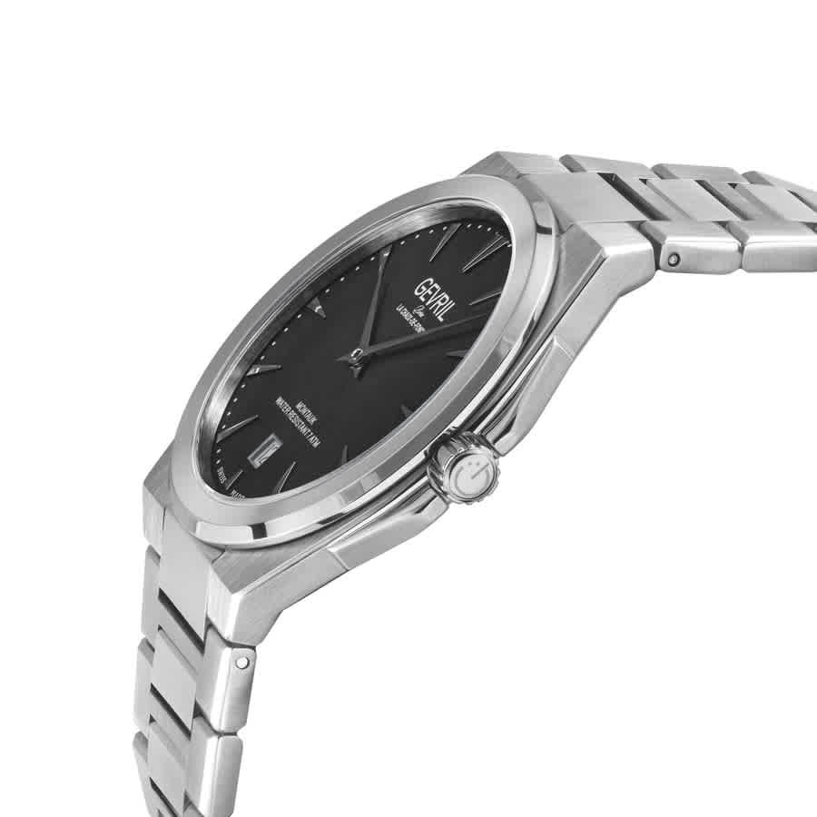 Gevril Montauk Quartz Black Dial Mens Watch 49900B