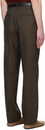 The Row Brown Elijah Trousers