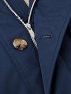 Brunello Cucinelli - Shearling-Trimmed Shell Parka - Blue