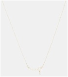 Persée Gradient 18kt gold chain necklace with diamond and pearls