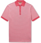 Sid Mashburn - Striped Cotton Polo Shirt - Red