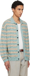 WOOYOUNGMI Blue Striped Cardigan