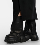 Rick Owens Mega Tractor leather mid-calf boots