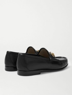 GUCCI - Roos Horsebit Leather Loafers - Black