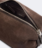 Tom Ford Leather-trimmed suede toiletry bag