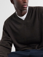 ATON - Cotton and Yak-Blend Sweater - Brown