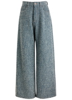 Giuseppe DI Morabito Wide-leg Bouclé Jeans Blue