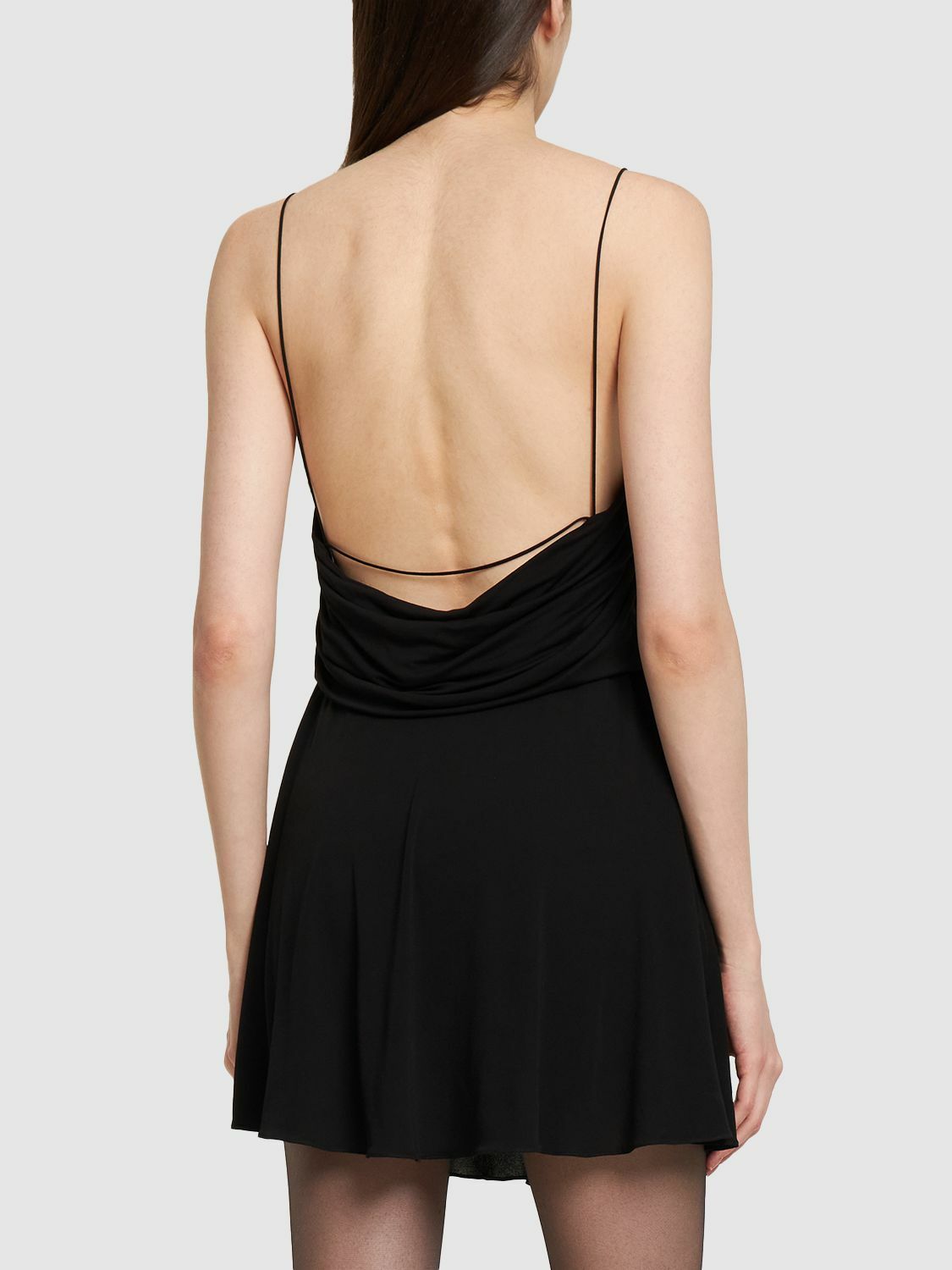 SAINT LAURENT - Viscose Mini Dress Saint Laurent SAINT LAURENT - Viscose Mini Dress Saint Laurent
