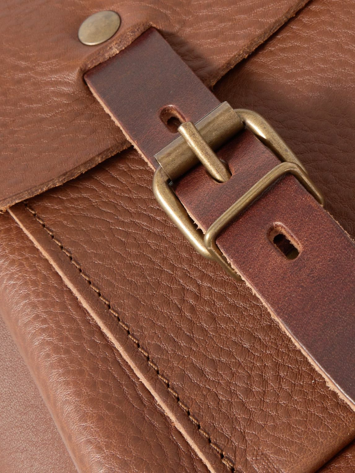 Bleu de Chauffe - Eclair Full-Grain Leather Messenger Bag