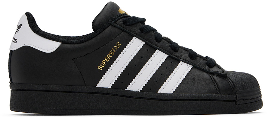 adidas Kids Big Kids Black Superstar Sneakers adidas