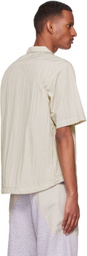 Arnar Már Jónsson Beige Nylon Shirt