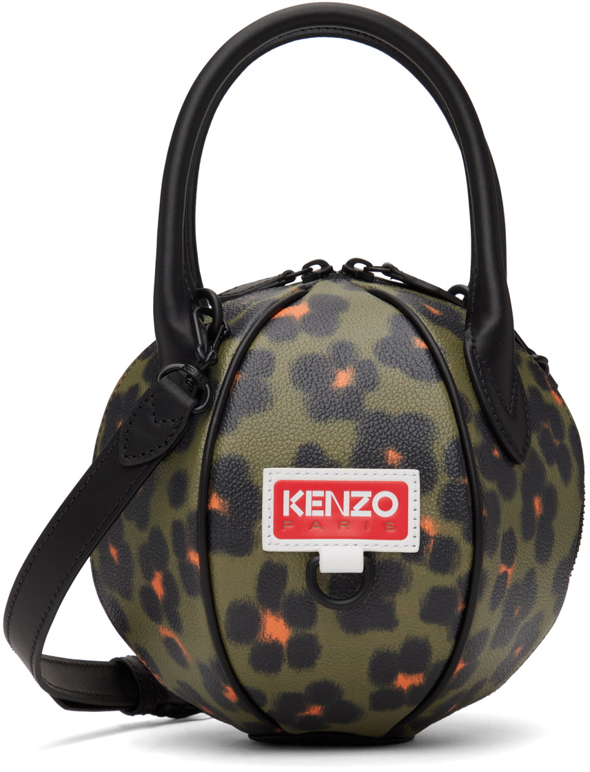 Kenzo Khaki Kenzo Paris Hana Leopard Discover Bag Kenzo