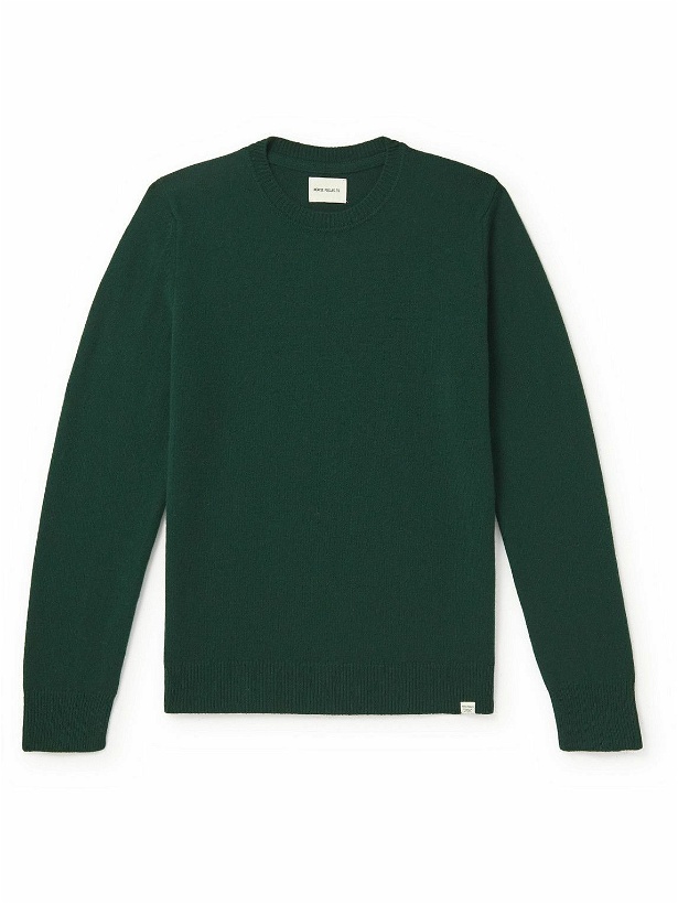 Photo: Norse Projects - Sigfred Brushed-Wool Sweater - Green