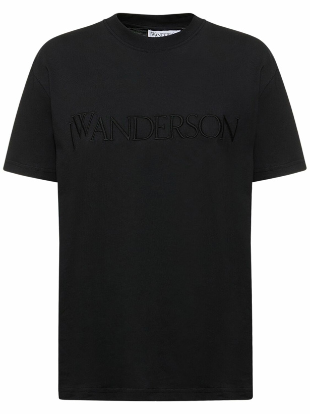 Photo: JW ANDERSON - Embroidered Logo Jersey T-shirt