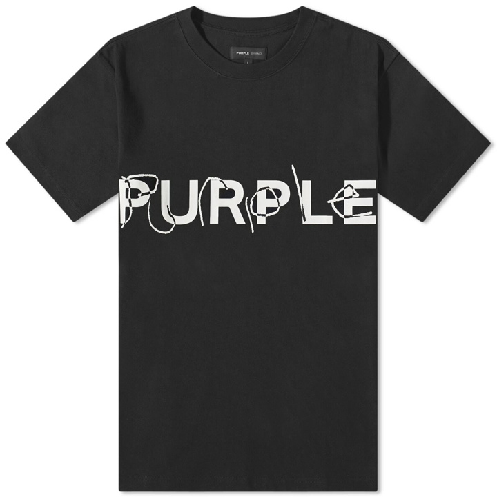 Photo: Purple Brand Men's Heavy Logo T-Shirt in Black