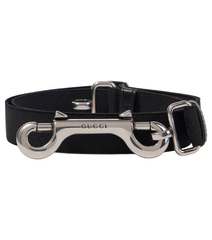 Photo: Gucci Leather-trimmed belt