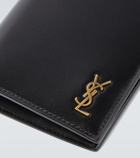 Saint Laurent - Tiny Cassandre leather wallet