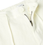 Onia - Collin Slub Linen Drawstring Trousers - White