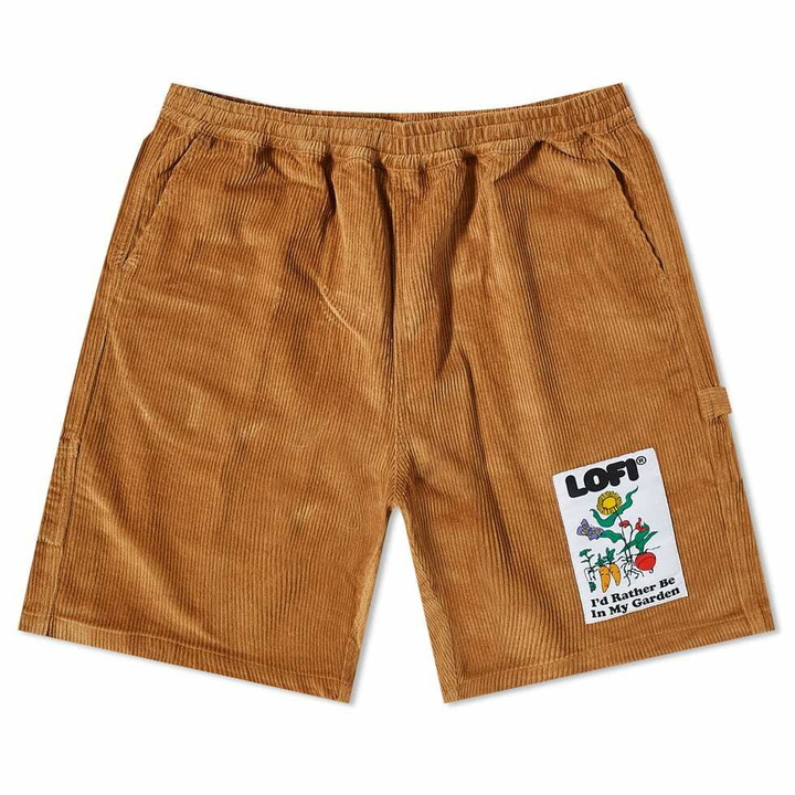 Photo: Lo-Fi Men's Corduroy Garden Work Short in Camel