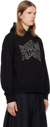 sacai Black 'geoff sacai' Print Hoodie