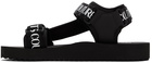 Versace Jeans Couture Black Fondo Strap Sandals