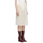 Moderne Off-White Portrait Slip Skirt