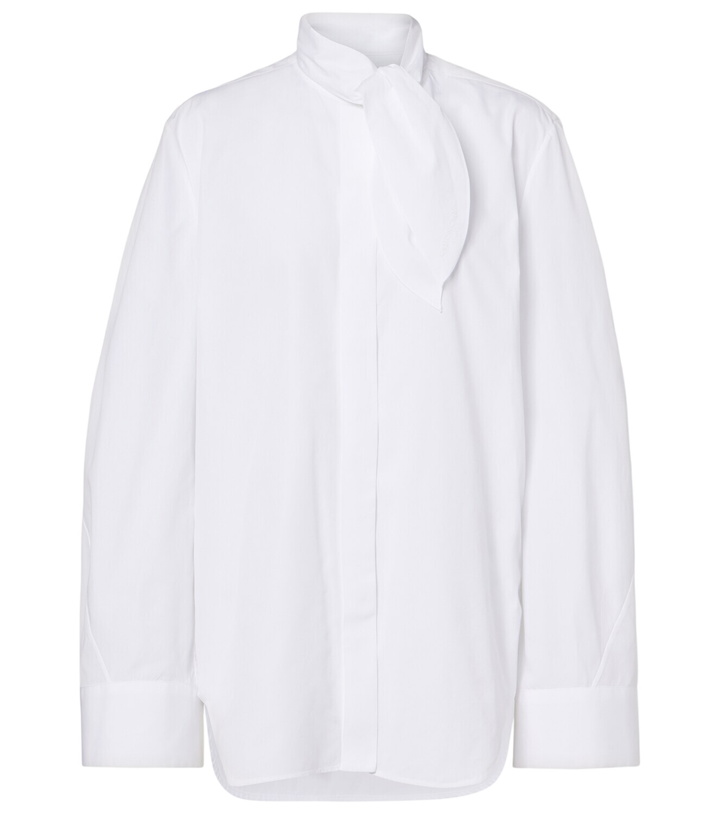 Photo: Givenchy Tie-neck cotton shirt