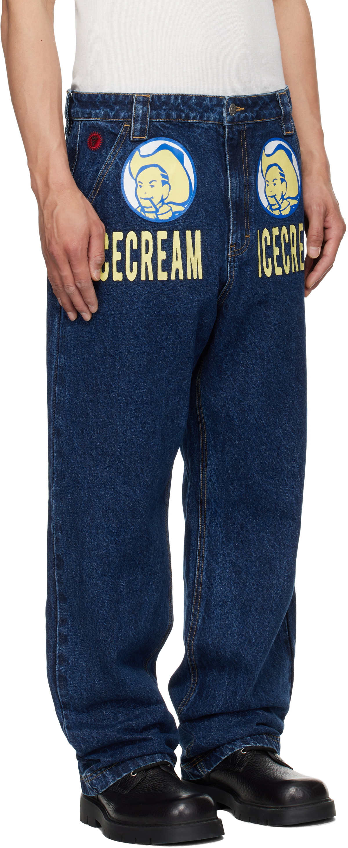 ICECREAM Blue 'Ice Cream' Cowboy Denim Jeans