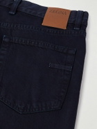 Zegna - Roccia Straight-Leg Cotton Trousers - Blue