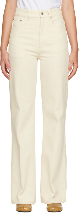 Photo: A.P.C. Off-White Domino Jeans