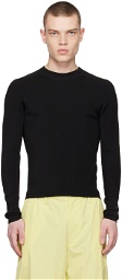 Dries Van Noten Black Crewneck Sweater