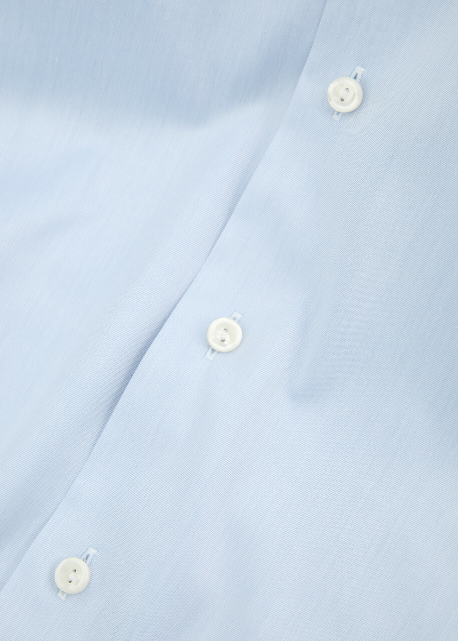 Eton Cotton-twill Shirt Light Blue