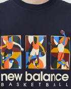 New Balance Hoops Classic Court Tee Blue - Mens - Shortsleeves