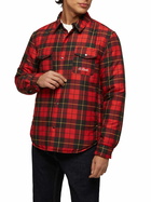 MC2 Saint Barth Technic Fabric Overshirt Chalet With Check Print