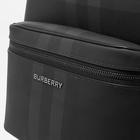 Burberry Men's Jett Check Backpack in Charcoal