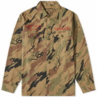 Maharishi Men's Camo Cloud Dragon Utility Shirt in Woodland