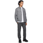 Z Zegna Grey Wool Shirt Jacket