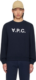 A.P.C. Navy Standard Grand 'V.P.C.' Sweatshirt