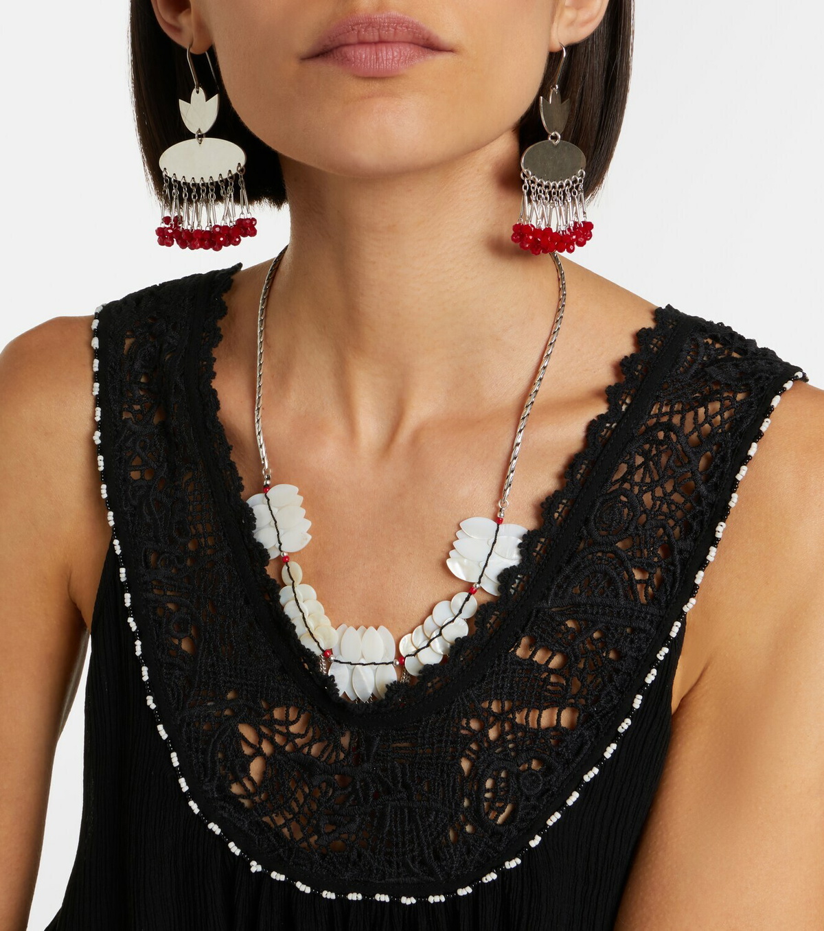 Isabel Marant Nilany beaded silk romper