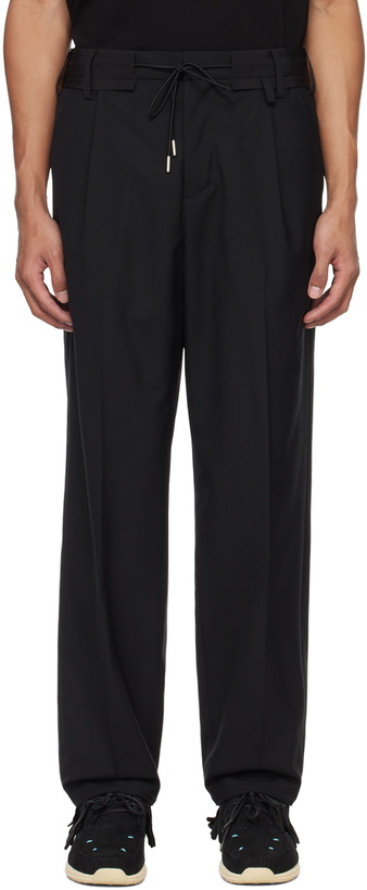 Photo: sacai Black Creased Trousers