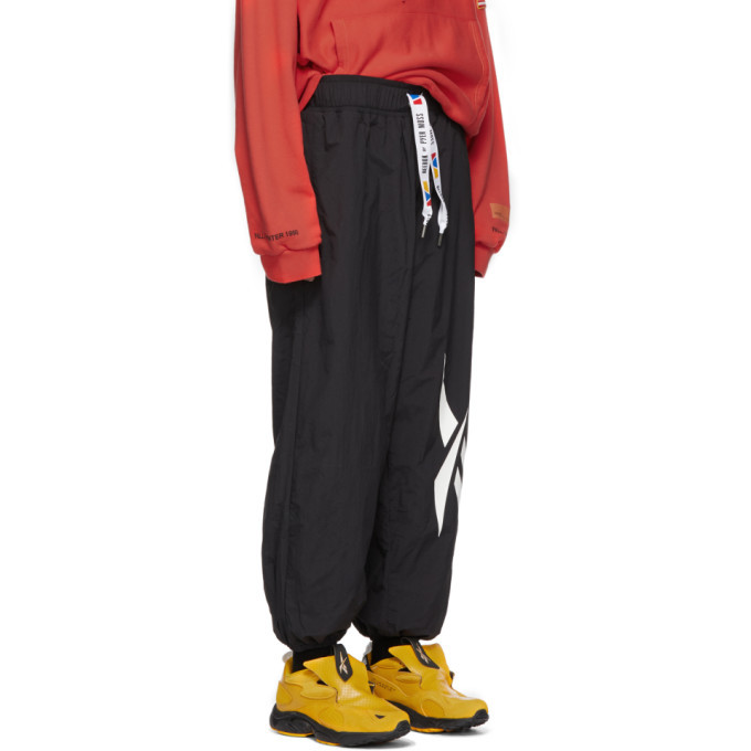 Reebok by Pyer Moss Black Crinkle Lounge Pants Reebok