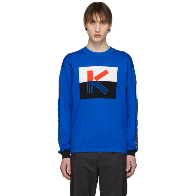 Photo: Kenzo Blue Colorblock K Sweater