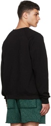 Les Tien Black Cotton Sweatshirt