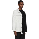 Eckhaus Latta Black and White Denim Jacket
