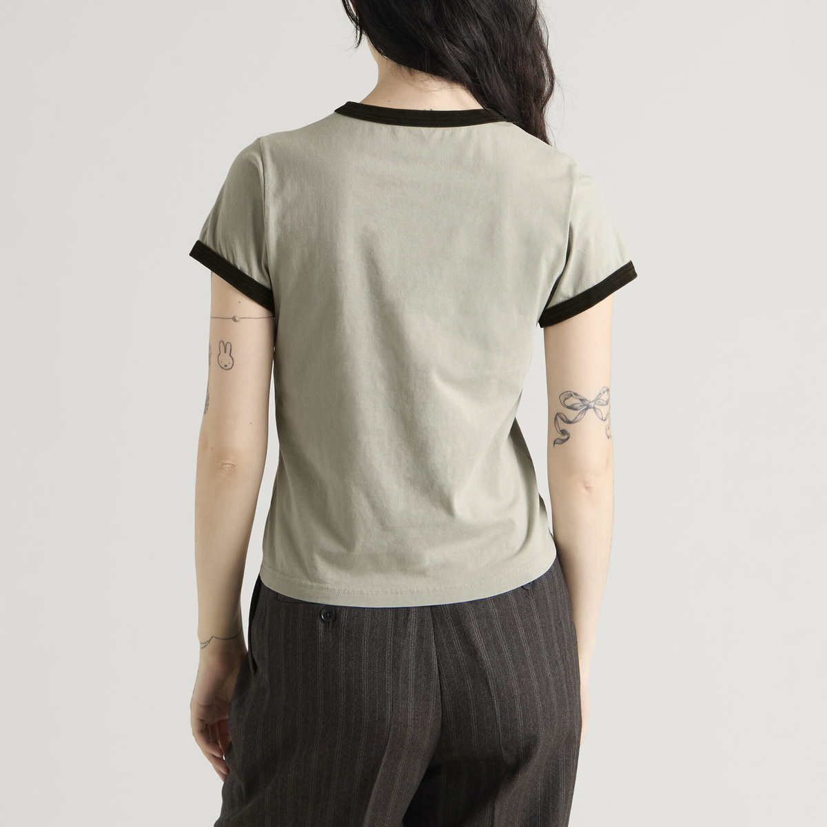 mfpen Women's Ringer T-Shirt in Washed Clay