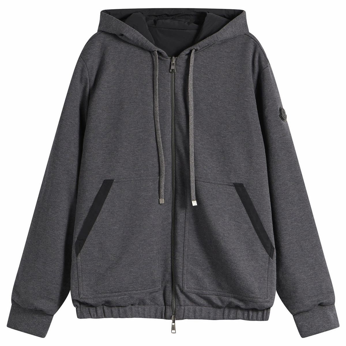 Moncler Men's Zip Up Hoodie in Grey