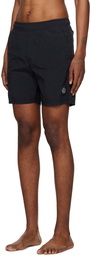 Stone Island Black Crinkled Swim Shorts