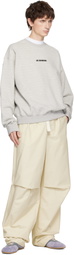 Jil Sander Gray Cotton Compact Terry Sweatshirt