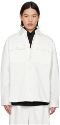 Jil Sander Off-White Button-Up Denim Shirt