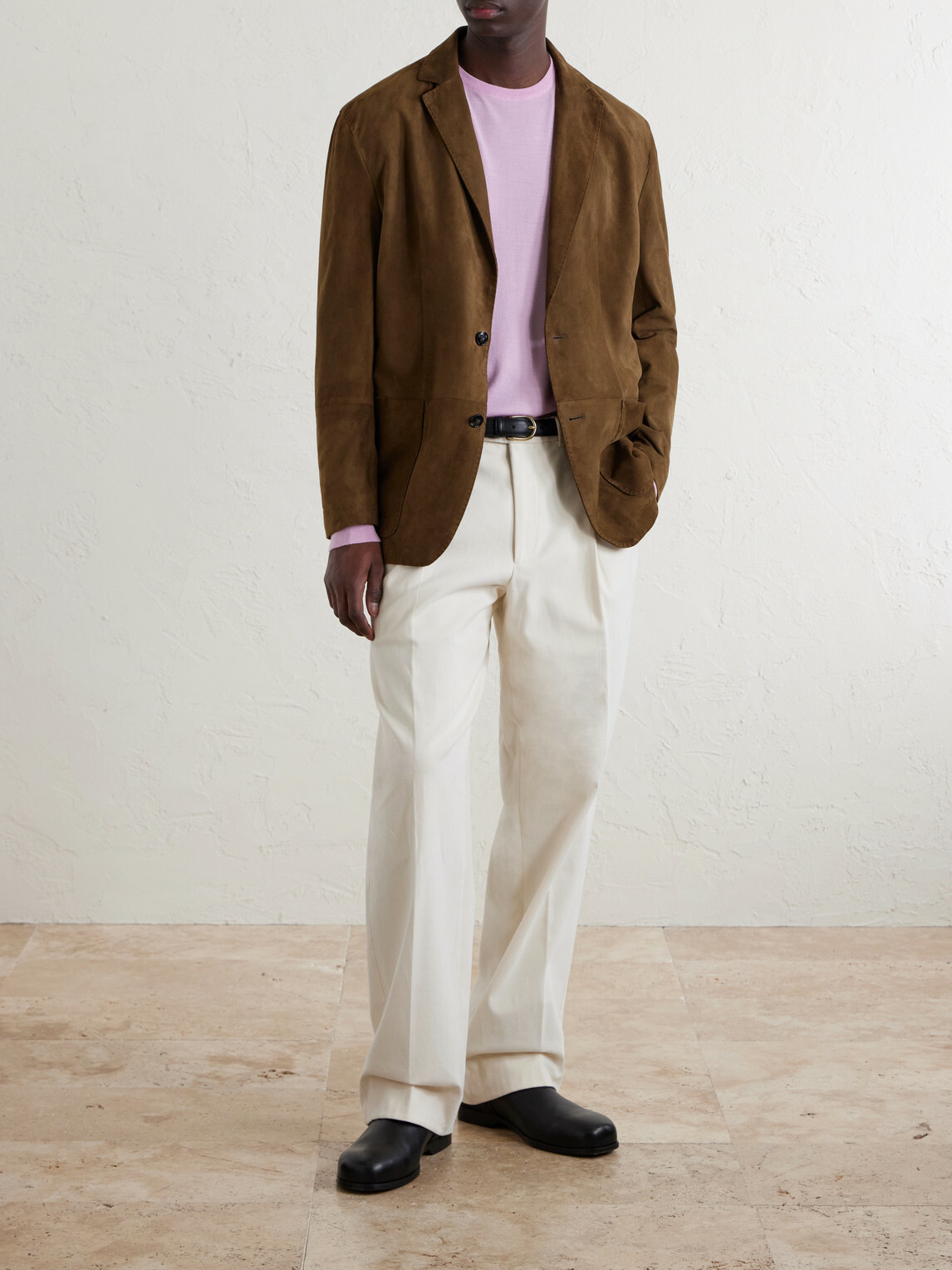 William Lockie - Merino Wool Sweater - Pink